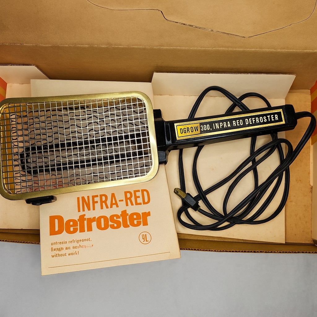 Vintage Osrow 700 Infra-Red Defroster with Original Box, 1969 Retro Appliance