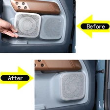 2022-2025Car Inner/Door Speaker Trim-Cover For Ford Maverick-Accessories Silver
