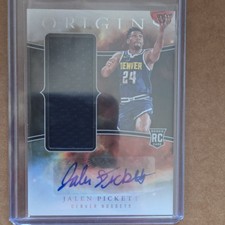 2023-24 Panini Origins Rookie Jersey Autograph Jalen Pickett #RJA-PIC Nuggets