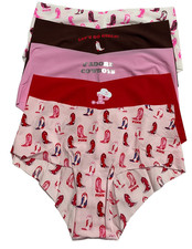 Victoria Secret PINK Cheekster Panties Womens Medium 5 Pairs No Show Cowboy