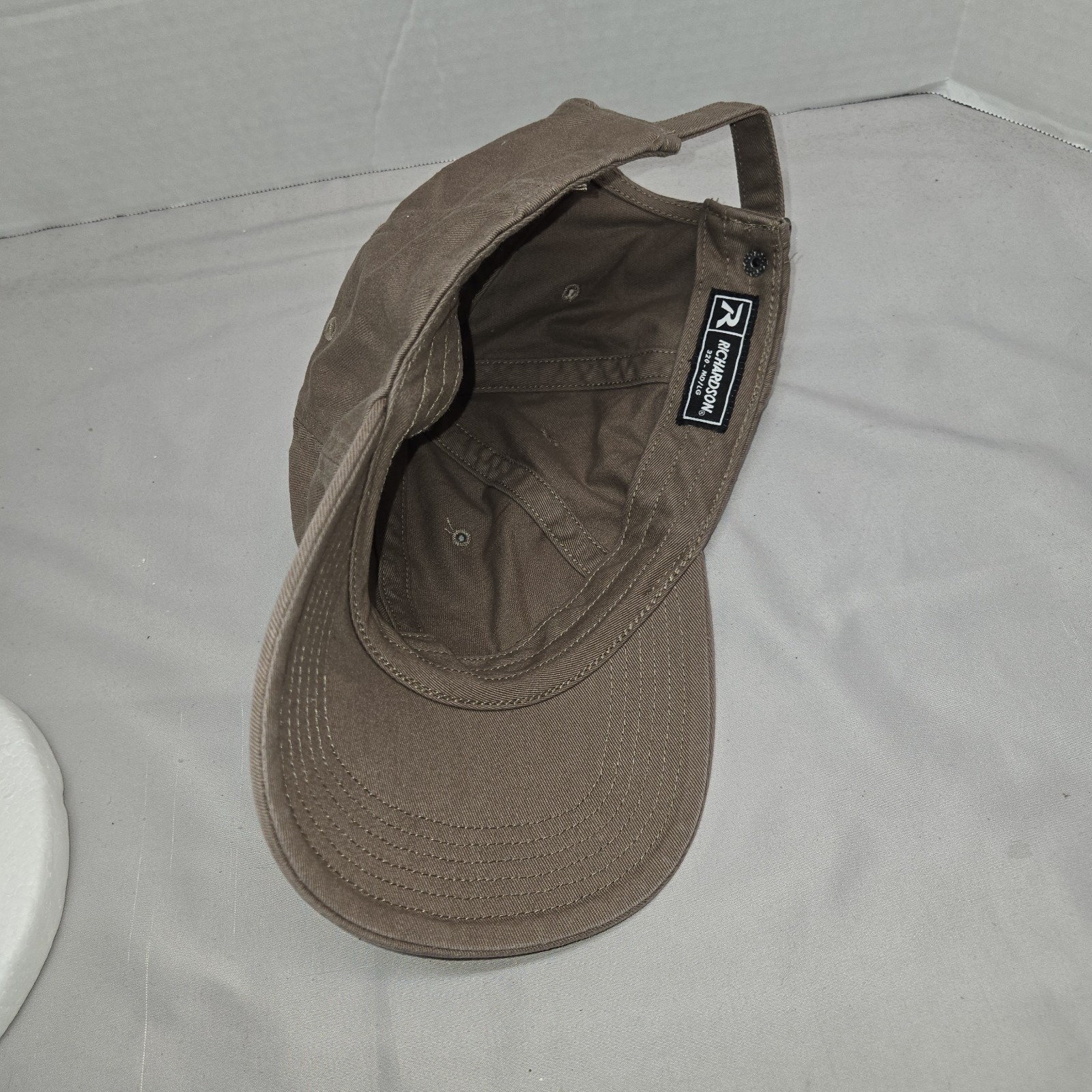 Nativ Leather Patch Hat Adjustable Strapback Brow… - image 5