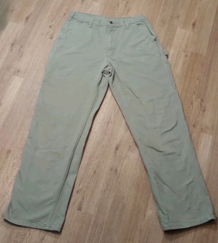 Carhartt Carpenter Jeans Herren 32x34 hellbraun Carpenter Baggy Loose Denim beige