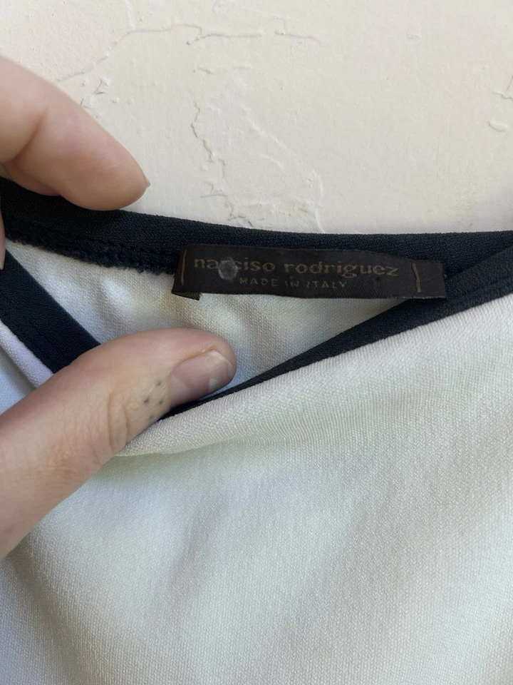 Vestido Midi Narciso Rodriguez Años 90 Y2K Vintage 8 Diseñador Mínimo Italia Lujo Foto 4 de 4