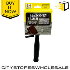 151 Masonry Paint Brush - Durable Stiff Bristles for Smooth Concrete & Brickwork