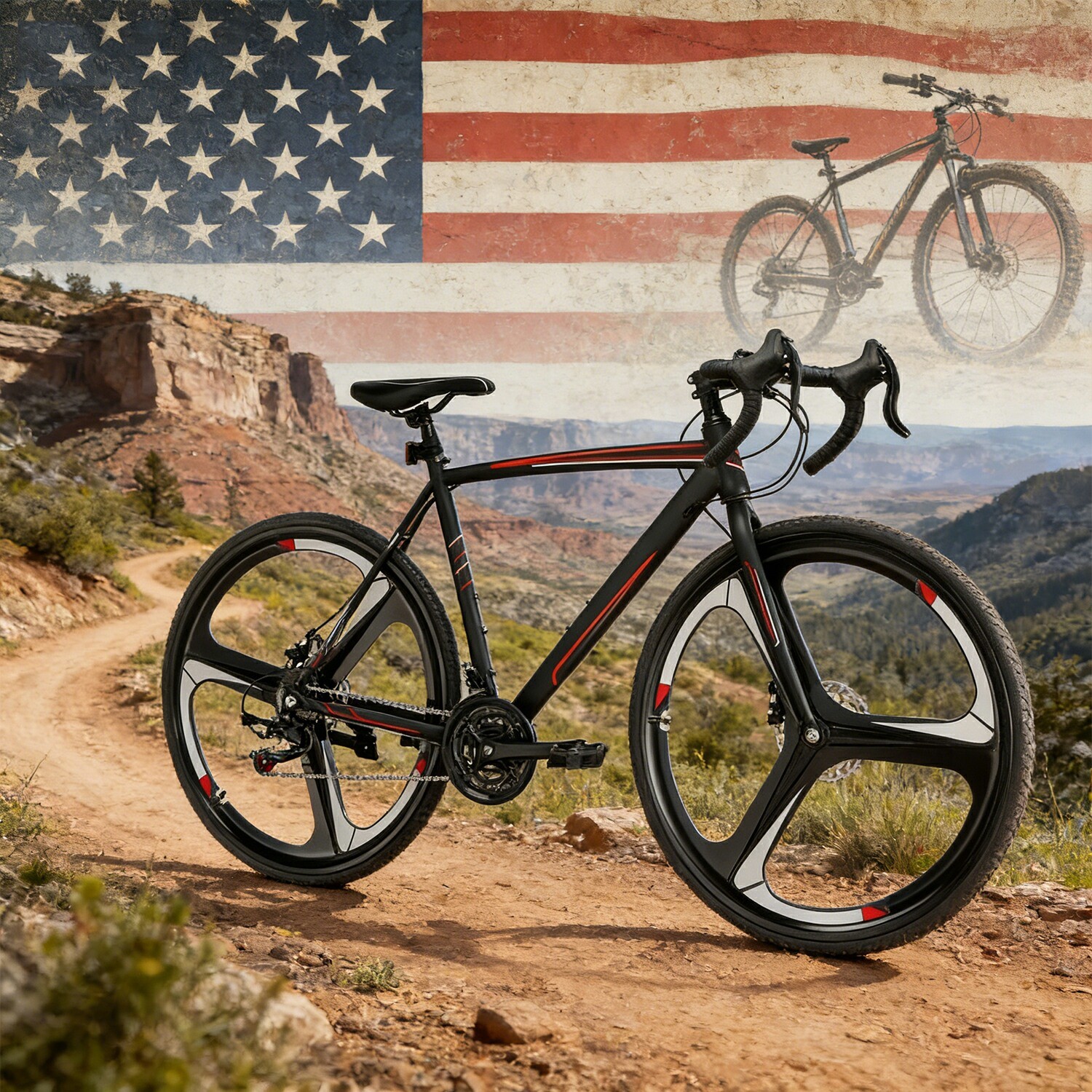Road Bike Racing Bicycle 700C Shimano 21 Speeds Carbon Steel