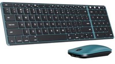 TEAL Compare 49.99 Seenda Wireless Keyboard and Mouse Combo Full Size Slim