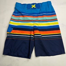 Cat Jack Swim Trunks Striped Cargo Pocket - Boys XL Husky