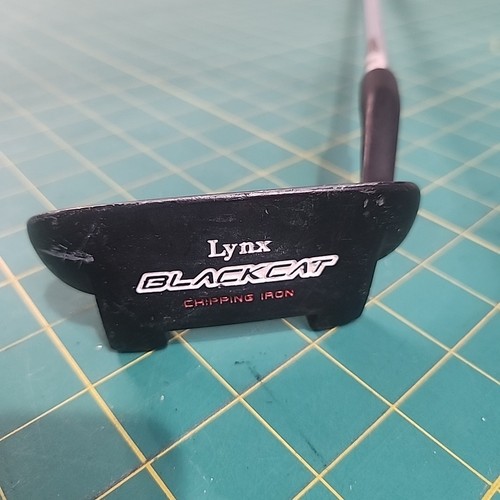 Lynx Black Cat Chipper Chipping Iron Blade Steel Shaft RH 35" Golf Club Vintage