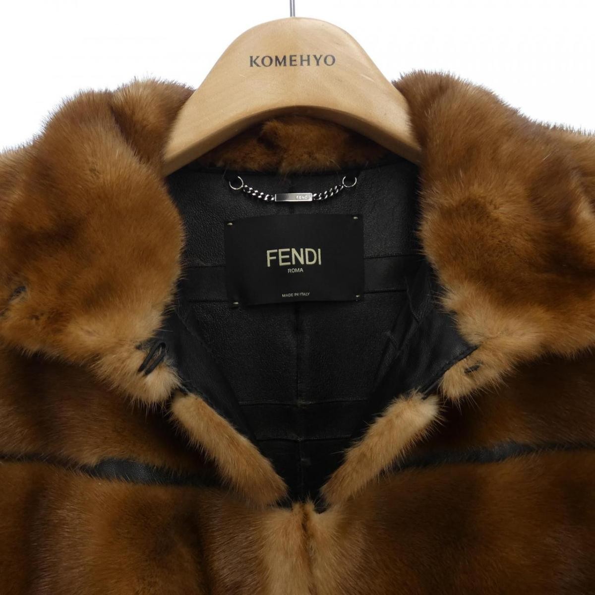 Fendi Mink Coat Brown Size 36 Used thumbnail 5