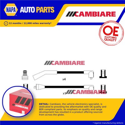 HT Leads Ignition Cables Set fits HONDA PRELUDE Mk3 BA4 2.0 87 to 92 Cambiare