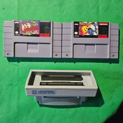 2 SNES Spiele US Versionen Pac-Attack + Taz-Mania +Adap.*Getestet*