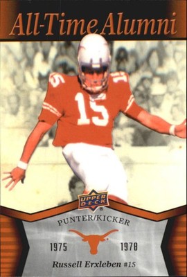 2011 Upper Deck Texas All-Time Alumni #ATARE Russell Erxleben - FB