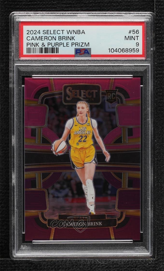 2024 Select WNBA Concourse Pink & Purple Prizm /99 Cameron Brink PSA 9 MINT 17f8