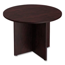 Alera VA7142MY 42 in. x 29.5 in. Valencia Round Conference Table - Mahogany New