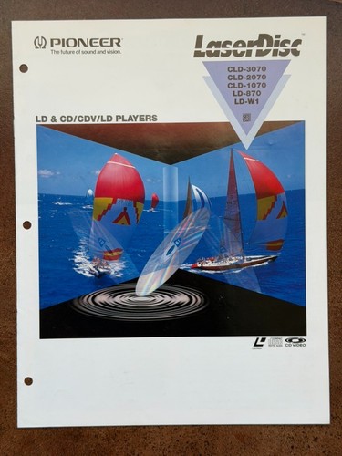 Gemini said 1989 Pioneer LaserDisc Player Sales Brochure - CLD-3070 LD-W1