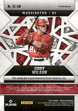 2022 Panini Mosaic #SC-CW Cody Wilson Scripts