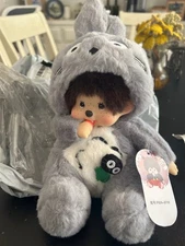 Monchhichi × My Neighbor Totoro Studio Ghibli Plush Toy Rare Japan Sekiguchi