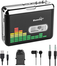 Portable Cassette Recorder Player, Audio Music Cassette Tape to Digital Converte