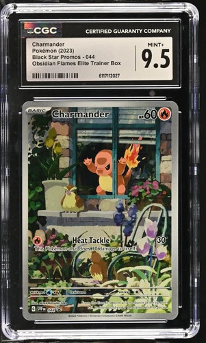 2023 Pokemon Black Star Promos Charmander Obsidian Flames ETB CGC 9.5 #044