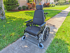 Large Tilt-in-Place Wheelchair, high back, 22" seat -- Top of the Line