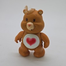 Vtg Care Bears 3.5" Poseable TENDERHEART BEAR PVC Figure 1983