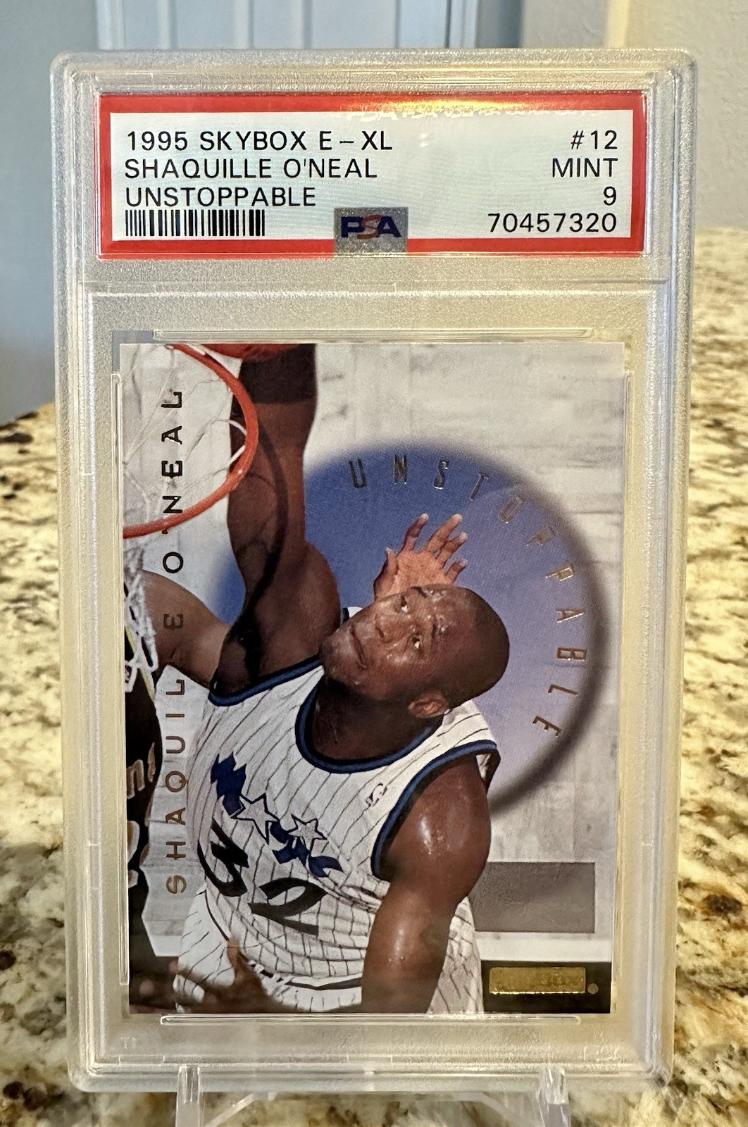 1995 Skybox E-XL Shaquille O’Neal #12 “Unstoppable” PSA 9