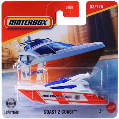 Matchbox Coast 2 Coast | Küstenwache Schnellboot Weiß Rot | 03/125 JHP05 2025