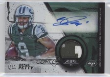 2015 Topps Fire Rookie Auto Patch 322/400 Bryce Petty #FRAP-BPT Patch Auto 0o9