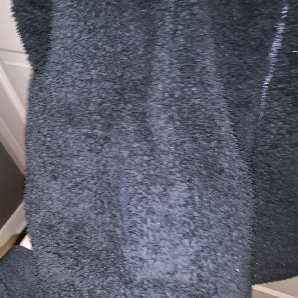 Chaqueta azul Sherpa con cremallera Bear Hug de American Eagle XS/S de gran tamaño Foto 4 de 4