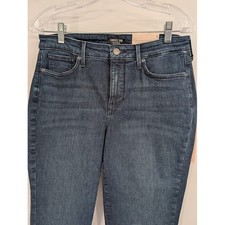 NYDJ NWT Women's Curves 360 Slim Straight Crop Denim Blue Jeans sz 6
