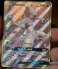 Mewtwo GX Full Art 72/73 Shining Legends Full Art Pokemon Holo MP
