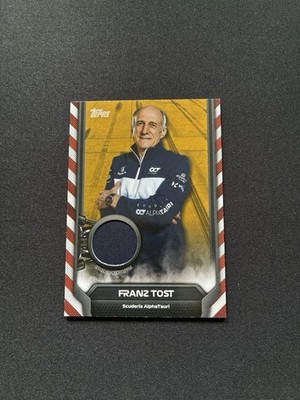 2021 Topps Formula 1 F1 Relics Franz Tost Gold /50 Scuderia AlphaTauri