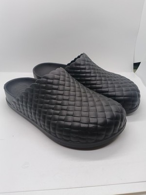 Crocs Dylan Woven Plait Clogs Black Sandals Shoes Slip On Mules Slides Sz W7 M5