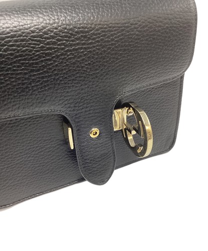 Gucci Interlocking G Chain Bag 510304 Black #TFB3401 - Picture 7 of 12
