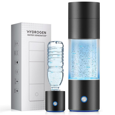 Hydrogen Water Bottle Generator,4500Ppb SPE/PEM Tech -Electrolysis Water Ionizer