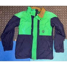 Volcom snow y2k big youth large boys green v line science boardwear jacket navy