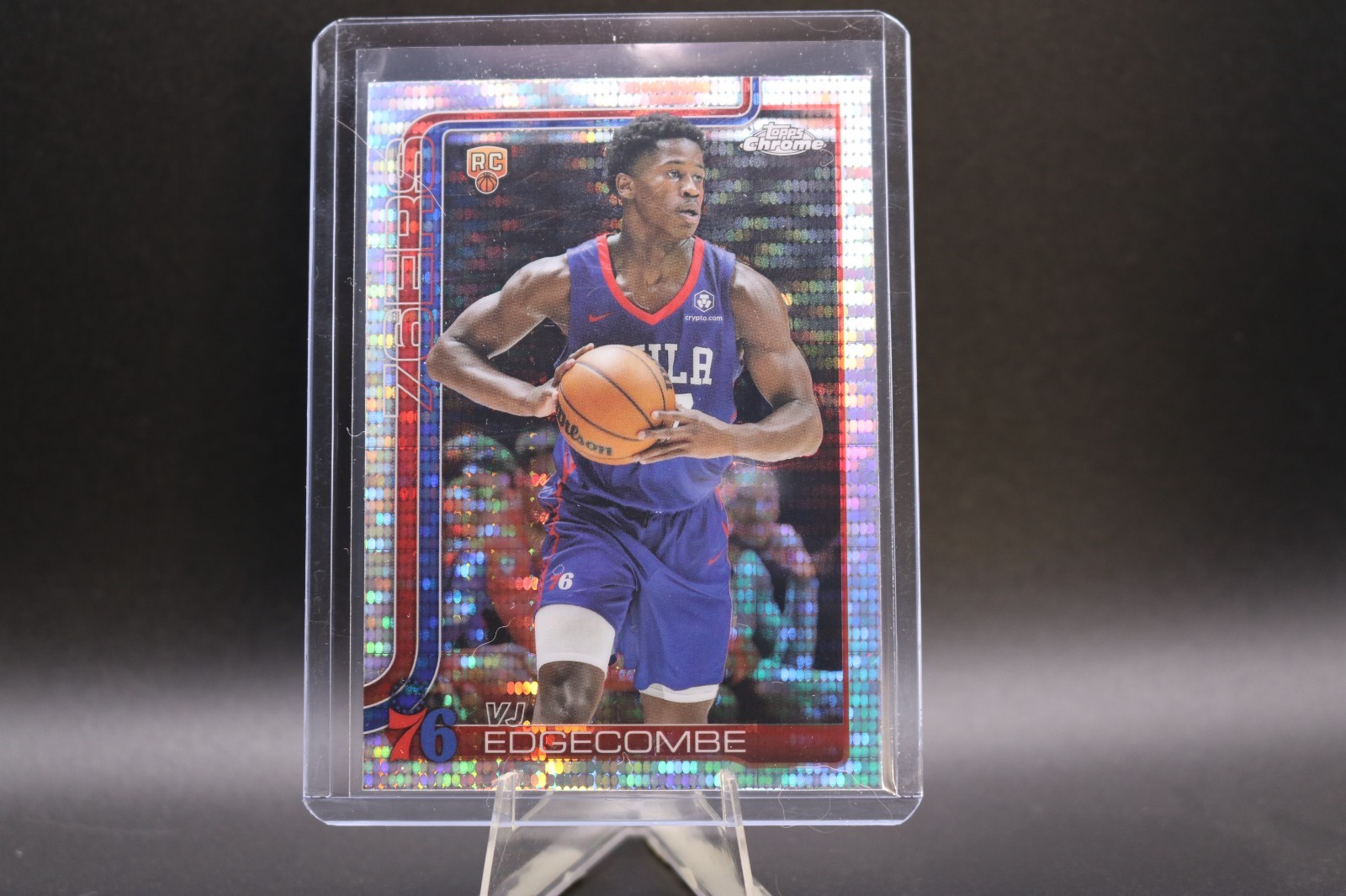 VJ Edgecombe 2025-26 Topps Chrome Pulsar RC #253 Philadelphia 76ers