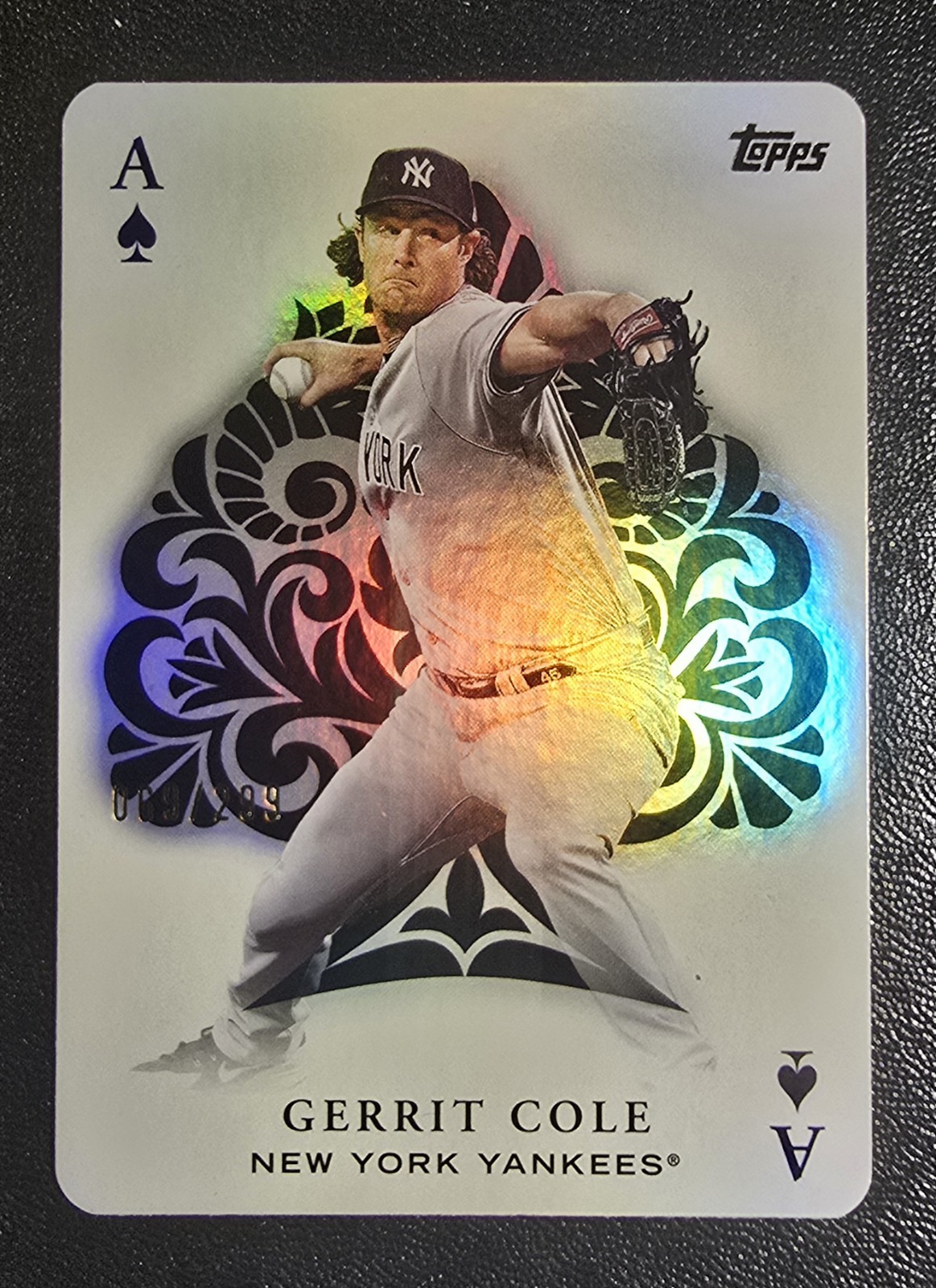 Gerrit Cole 2023 Topps #AA-9 All Aces Black Back 069 /299 New York Yankees