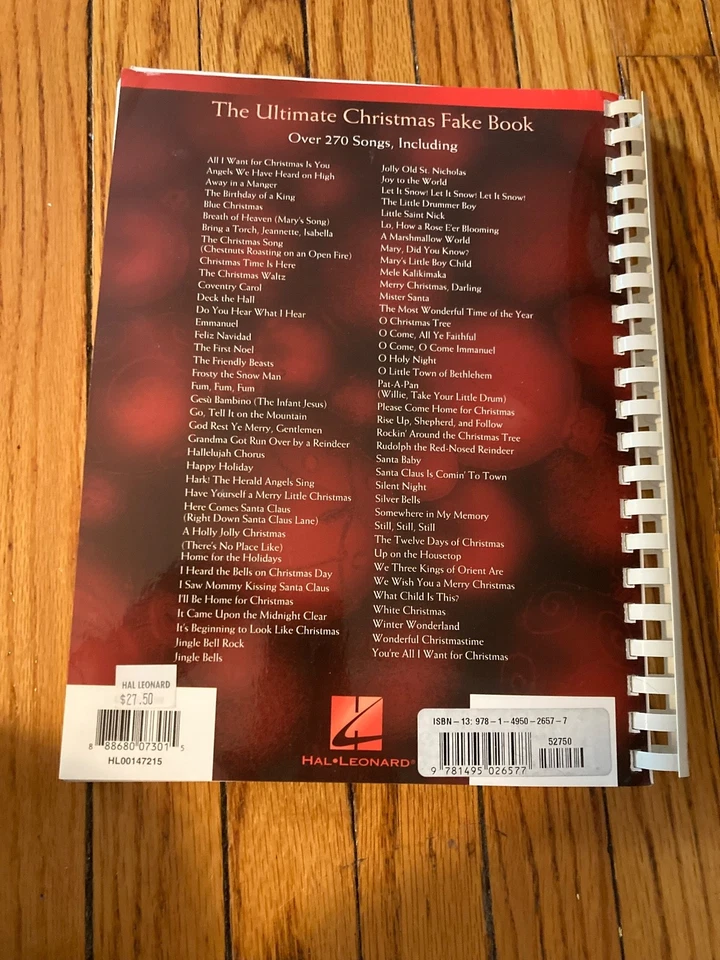 The Ultimate Christmas Fake Book  6th Ed New ship tomorrow - Image 2 of 2