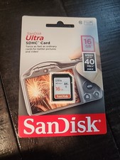 SanDisk 16GB Ultra UHS-I SDHC Memory Card Class 10 -B1A