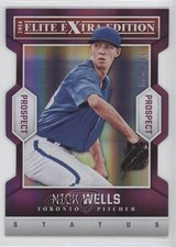 2014 Elite Extra Edition Prospects Status Purple Die-Cut /150 Nick Wells #84 0l2
