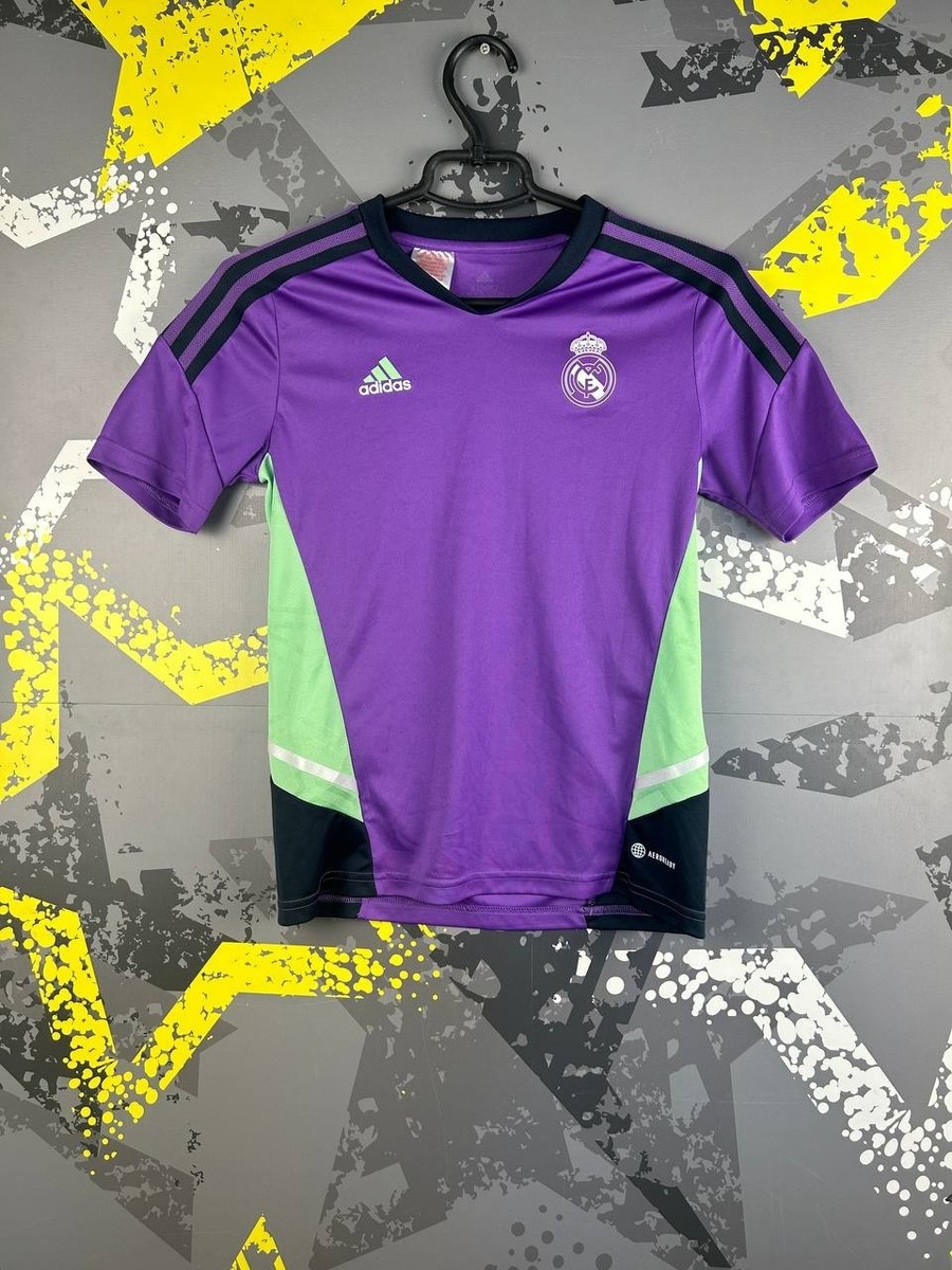 Real Madrid Training Jersey Football Shirt Adidas Young Size M 11