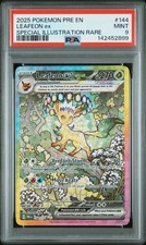 2025 POKEMON PRE EN-PRISMATIC EVOLUTIONS #144 LEAFEON EX PSA 9