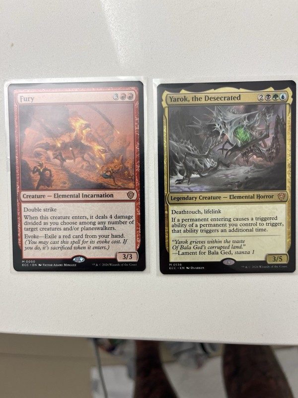 Magic: The Gathering Eldritch Moon Commander Fury Yarok the Desecrated 2-Card