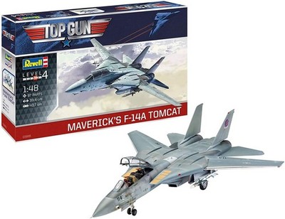 REVELL - Mavericks F-14A Tomcat TOP GUN Kampfflugzeug zum Zusammenbauen und L...