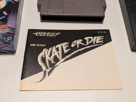 Skate or Die (Nintendo NES, 1988) con scatola custodia manuale super pulito vedi foto!