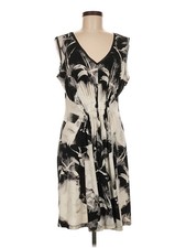 Simply Vera Vera Wang Women Gray Casual Dress M
