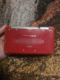 Nintendo 3DS Handheld System - Flame Red W/ Donkey Kong Country Returns 3D READ
