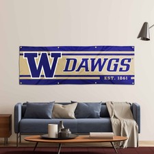 Washington Huskies Vintage Retro 3x5 Foot Banner Flag - Officially Licensed College Flag - View #5