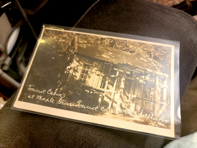 Tourist Cabin Maple Grove Tourist Camp  White Sulphur Springs WV RPPC Postcard